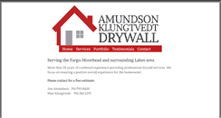 Desktop Screenshot of akdrywall.com